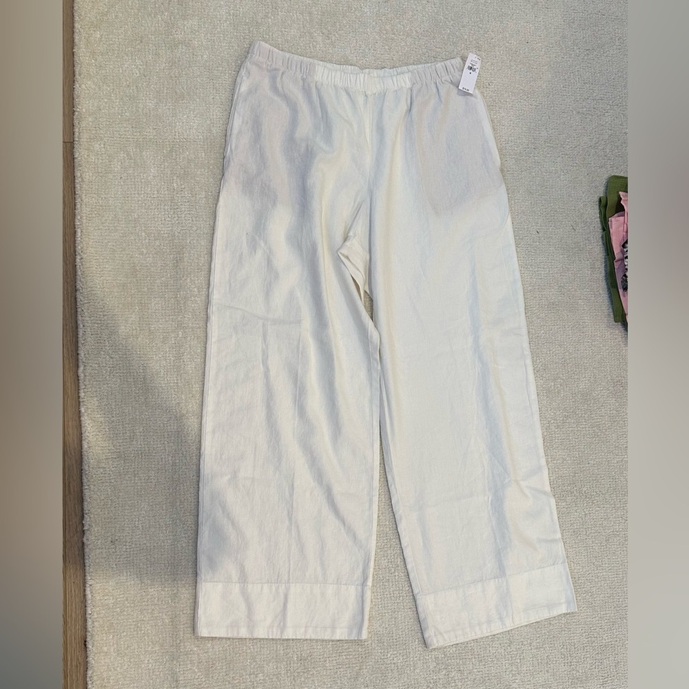 GAP viral white linen pants